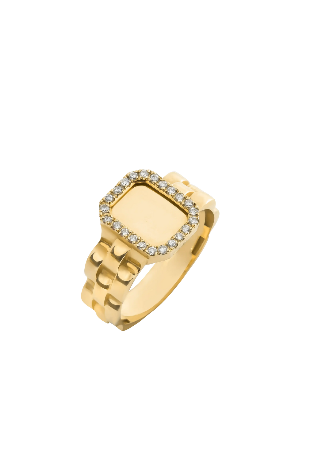 Diamond Pave Rolex Ring