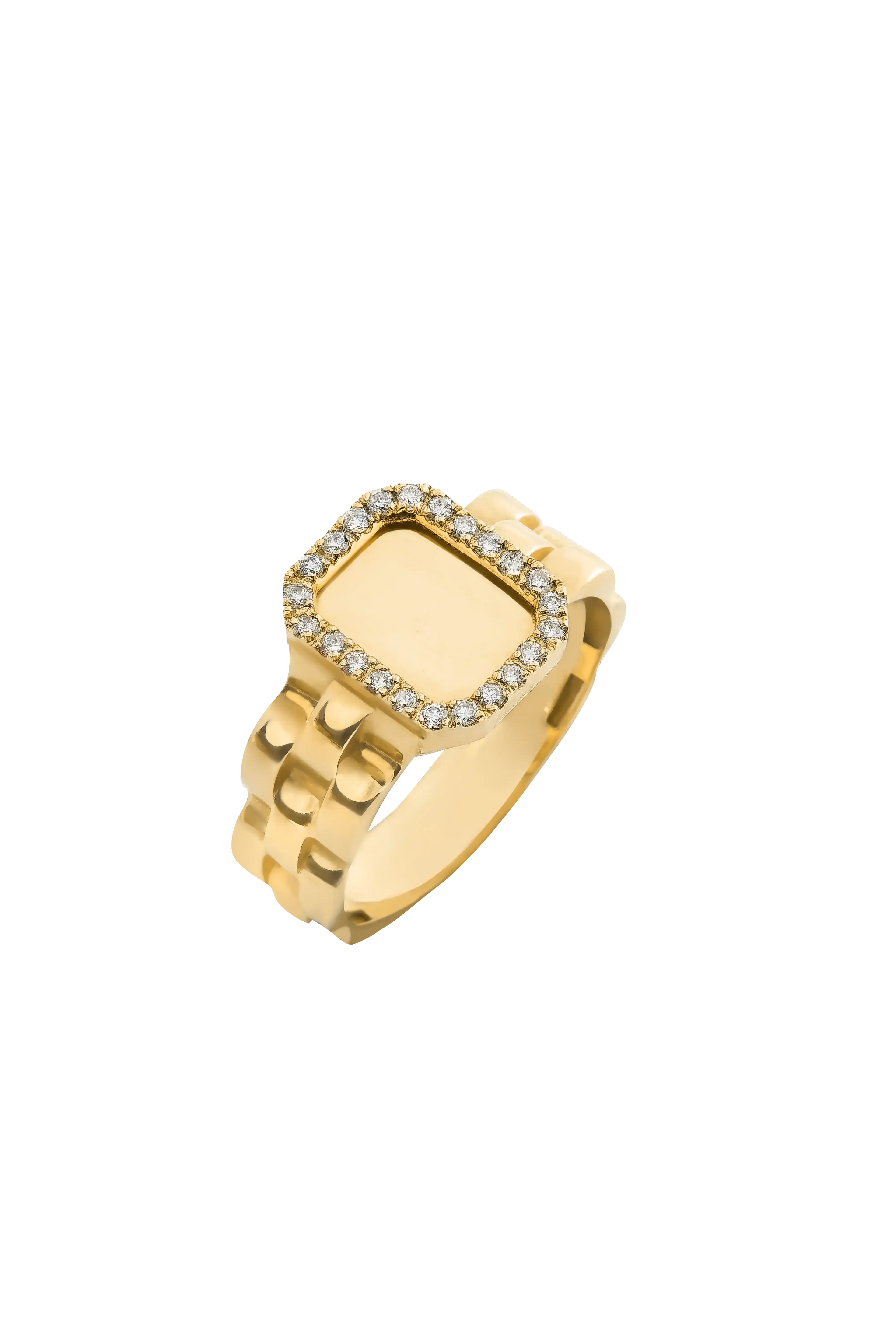 Diamond Pave Rolex Ring