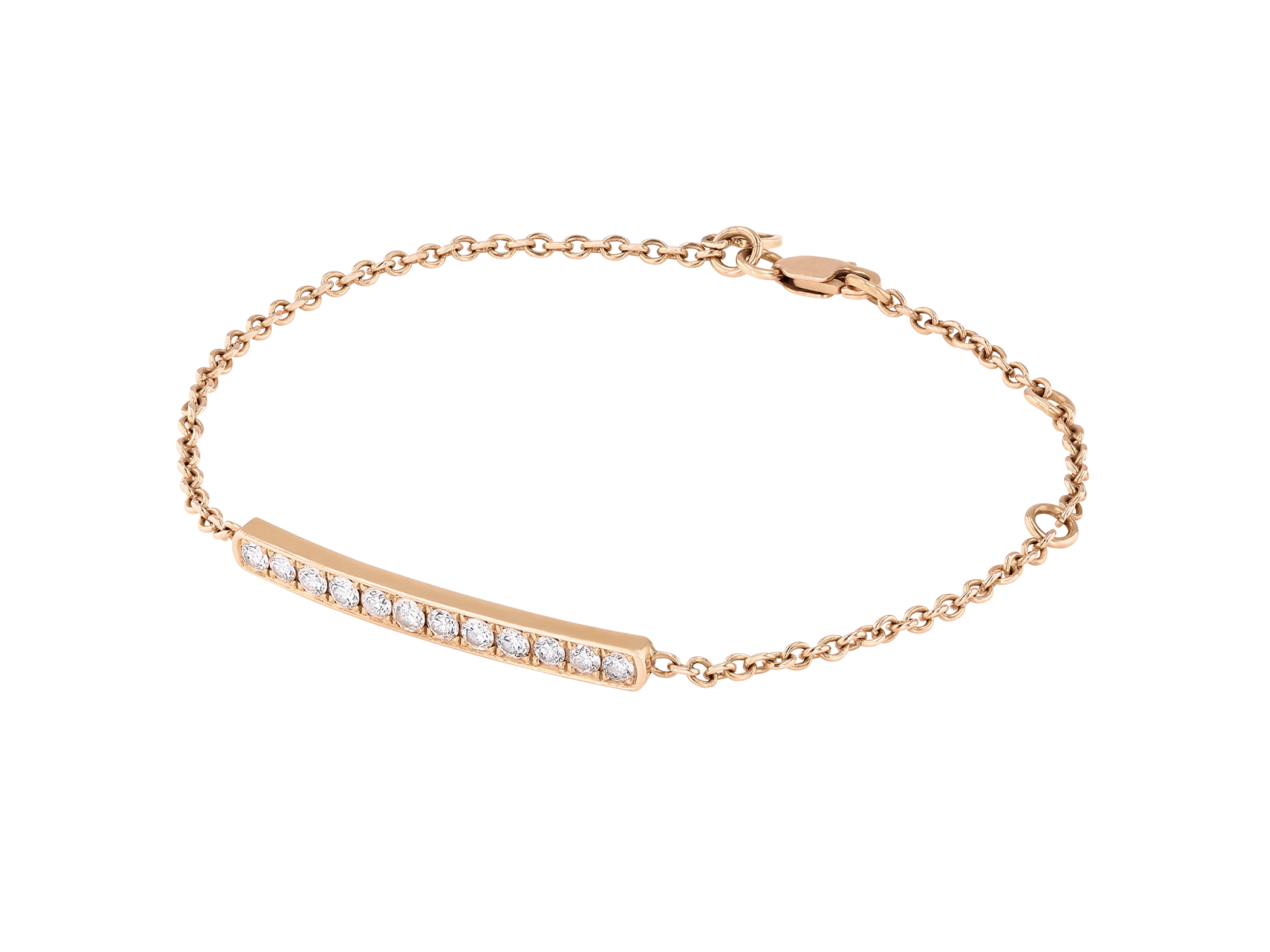 Semi Diamond Bangle Bracelet