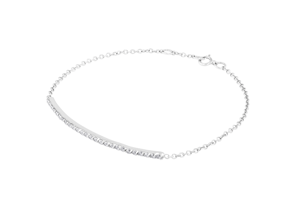 Thin Semi Bangle Bracelet