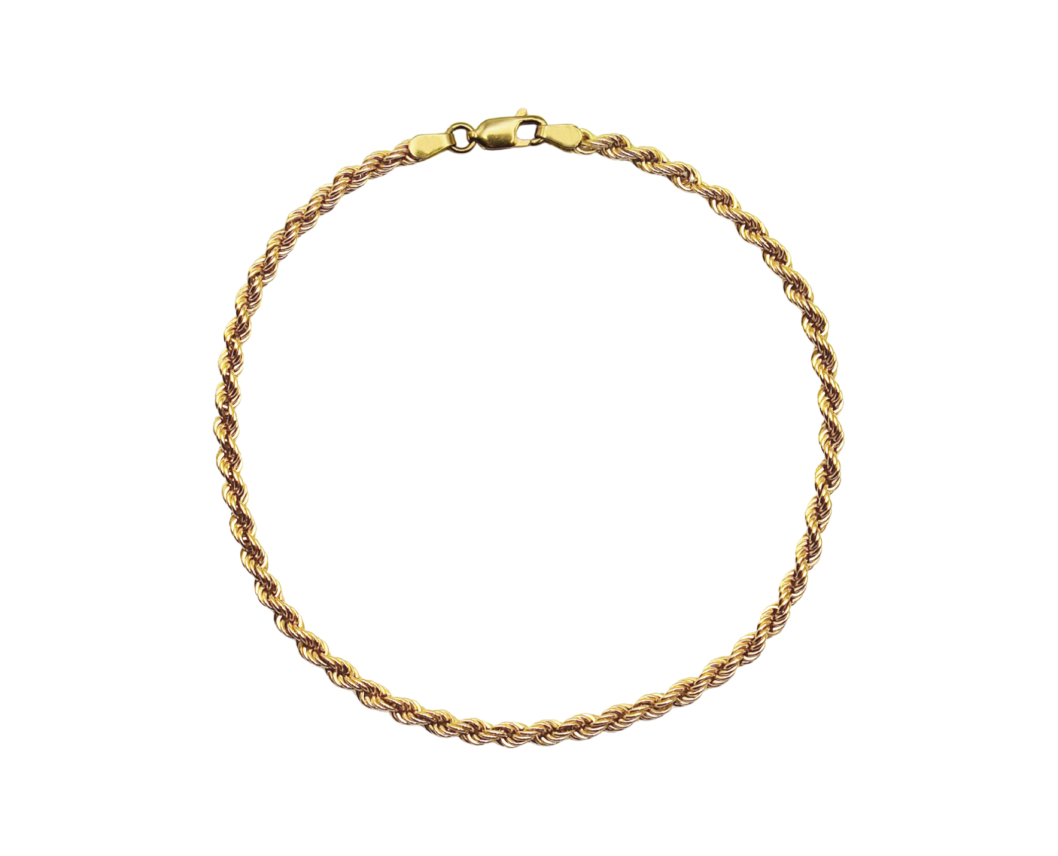 Twisted Gold Anklet