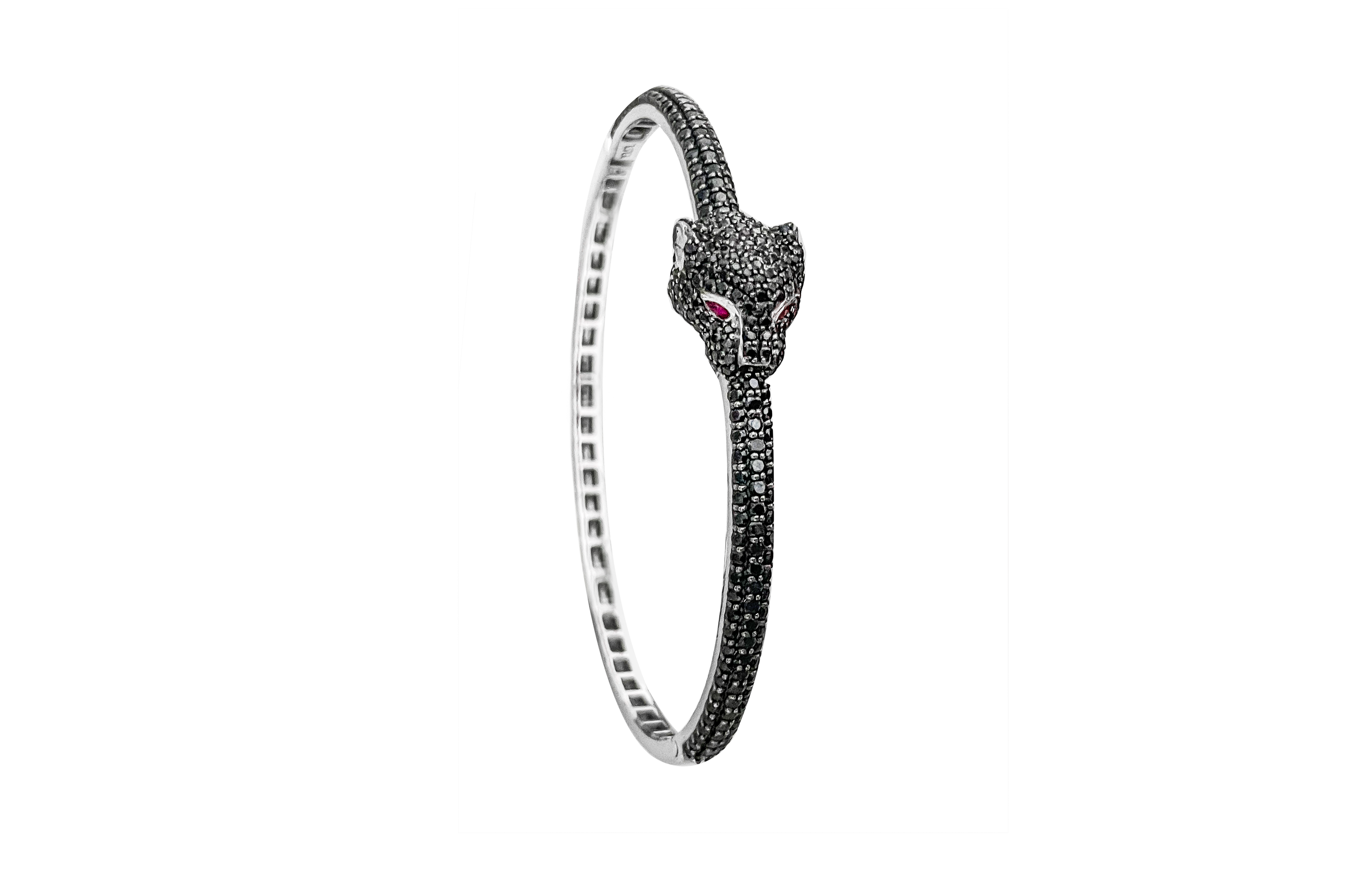 Black Moissanite Panther Bracelet